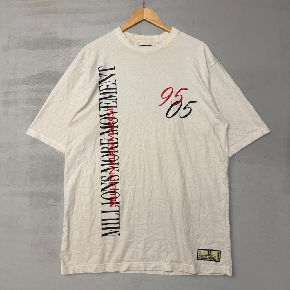 Vintage Million Man March Shirt Cream 10th Anniversary Millions More Movement XL